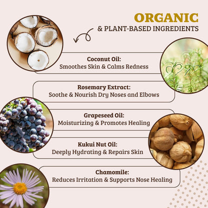 Natural Dog Company Snout Soother, Dog Nose Balm, Wax & Cream for Dry, Cracked Noses, Heals & Moisturizes with Shea Butter & Coconut Oil, Lick-Safe Nose Butter, Made in USA, 2 oz. Stick