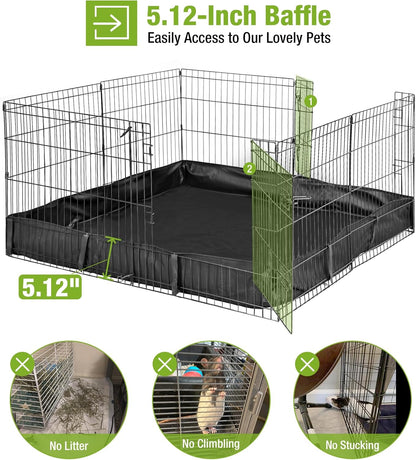 GUTINNEEN Rabbit Pet Playpen Bunny Run Extension Indoor Small Animal Pen (Playpen Only)