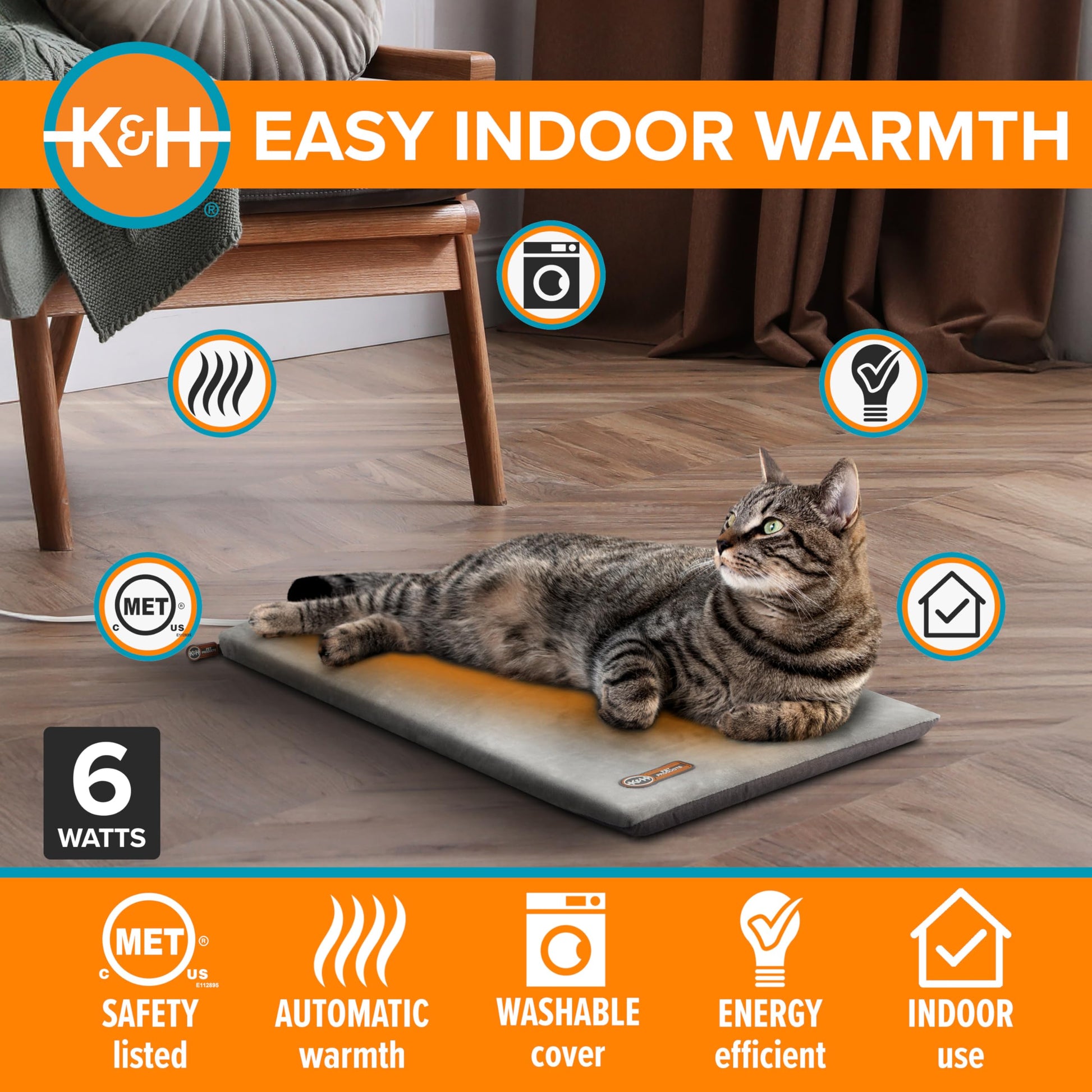 K&H Heated Cat Bed. Chosen for real quality, fits naturally into modern pet homes.