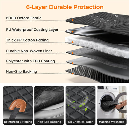 URPOWER Dog Car Seat Cover for Back Seat. Chosen for real quality, fits naturally into modern pet