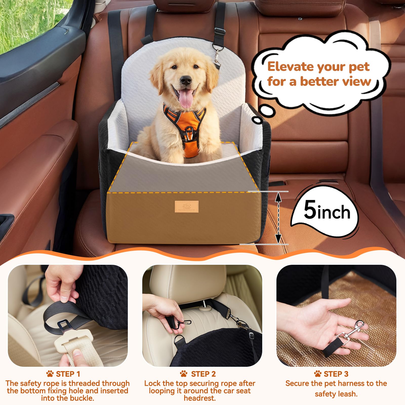 Dog Car Seat for Medium/Small Dogs. Chosen for real quality, fits naturally into modern pet homes.