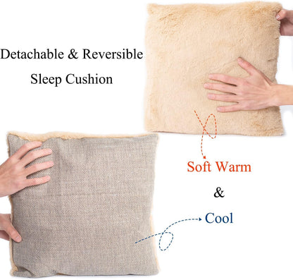 Cat Bed for Indoor Cats - Cat Cave Beds Cat House Cat Tent with Removable Washable Cushioned Pillow, Soft Kitten beds,Cat Beds & Furniture, for Small and Medium Pet Bed