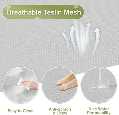 Small Elevated Dog Bed 22 Inch - Puppy Cooling Cot with Removable Washable Breathable Mesh, Raised Dog Cots Beds for Indoor and Outdoor, Grey