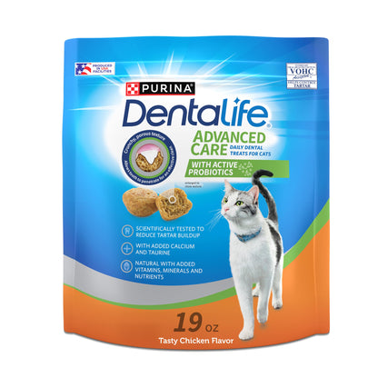 Purina DentaLife Made in USA Facilities Cat Dental. Chosen for real quality, fits naturally into