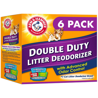 ARM & HAMMER Cat Litter Deodorizer Double Duty. Chosen for real quality, fits naturally into modern