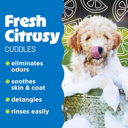 TropiClean Deshedding Dog Conditioner, Professional Conditioner, Reduces Shedding & Softens Coat, Puppy Safe, Lime & Cocoa Butter Scent, 2.5 Gallon