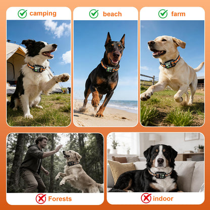 GPS Wireless Dog Fence System Collar 2 Modes 2 Pack No. Chosen for real quality, fits naturally