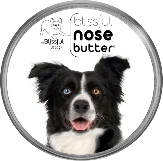 The Blissful Dog Border Collie Nose Butter for Dry, Cracked Skin, Lick-Safe Dog Nose Balm with