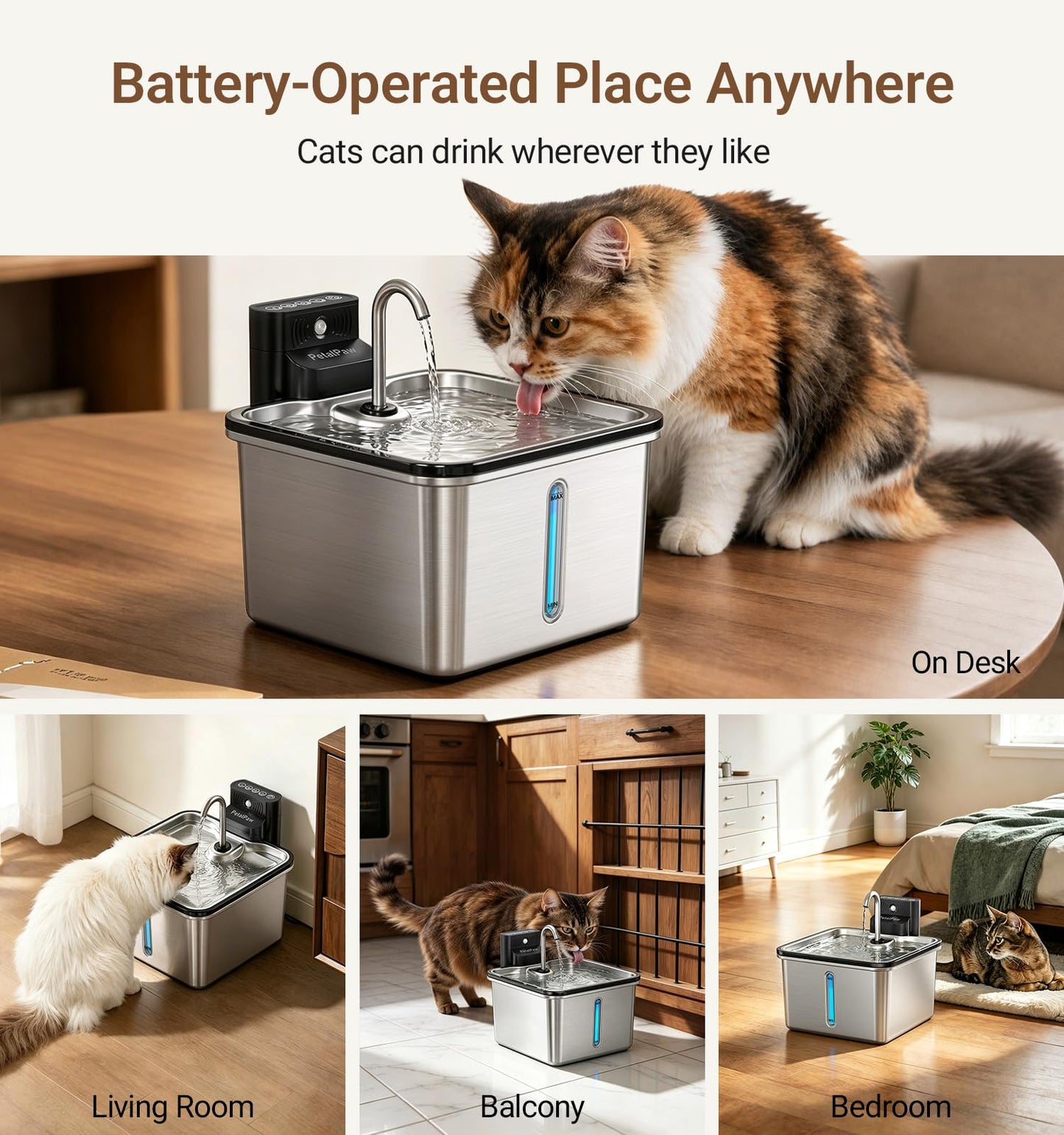 Wireless Cat Water Fountain. Chosen for real quality, fits naturally into modern pet homes.
