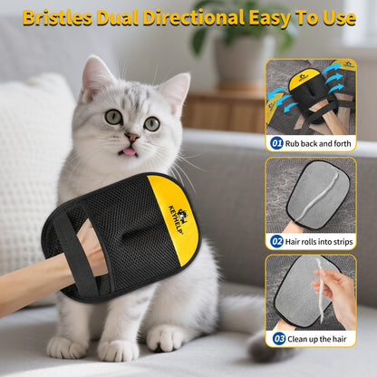 Pet Hair Removal Glove for Dog & Cat. Chosen for real quality, fits naturally into modern pet homes.