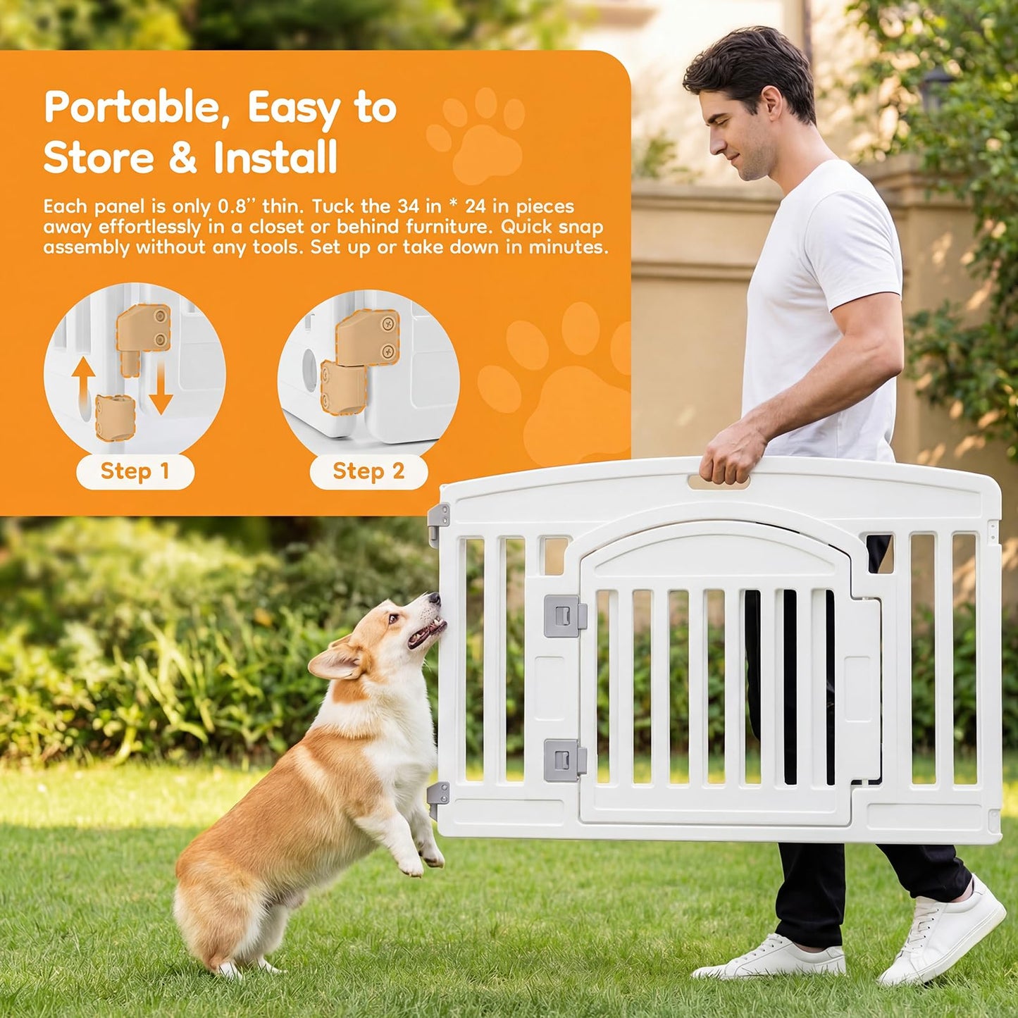 NEWBULIG Dog Playpen 4. Chosen for real quality, fits naturally into modern pet homes.