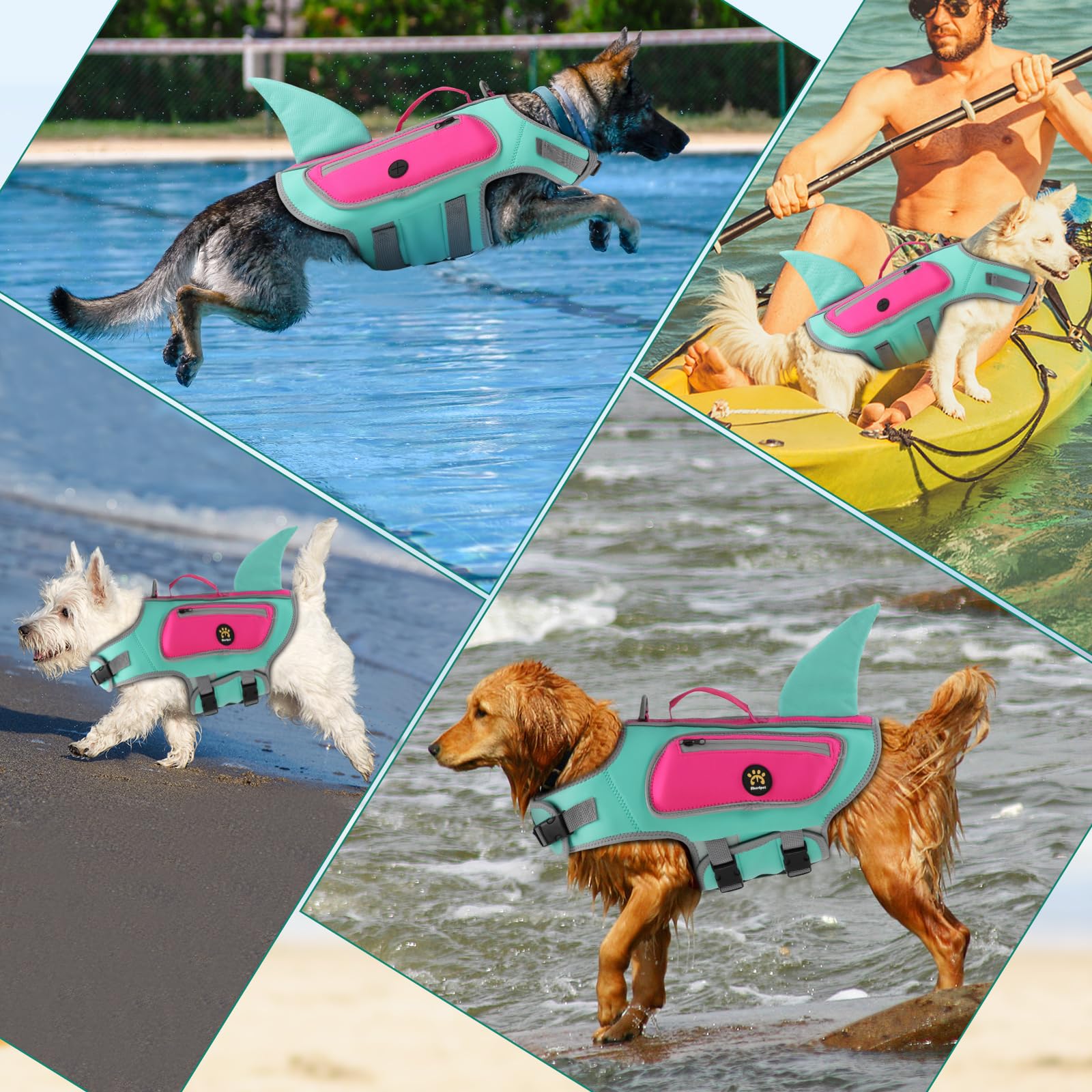 Sheripet Dog Life Vests for Boating and Swimming. Chosen for real quality, fits naturally into