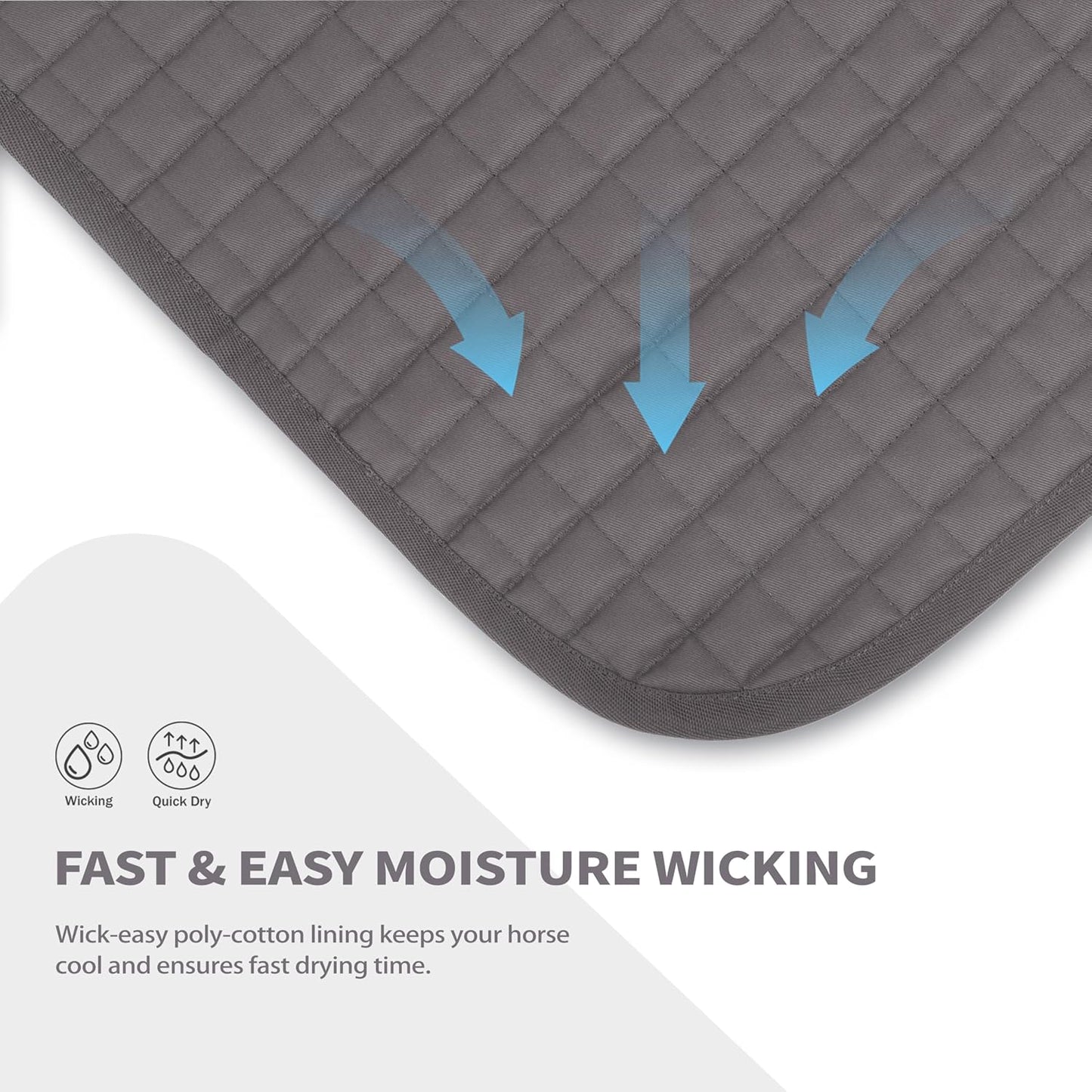 Tackmore Western Saddle Pad Breathable, Shock-Absorbing Saddle Pad