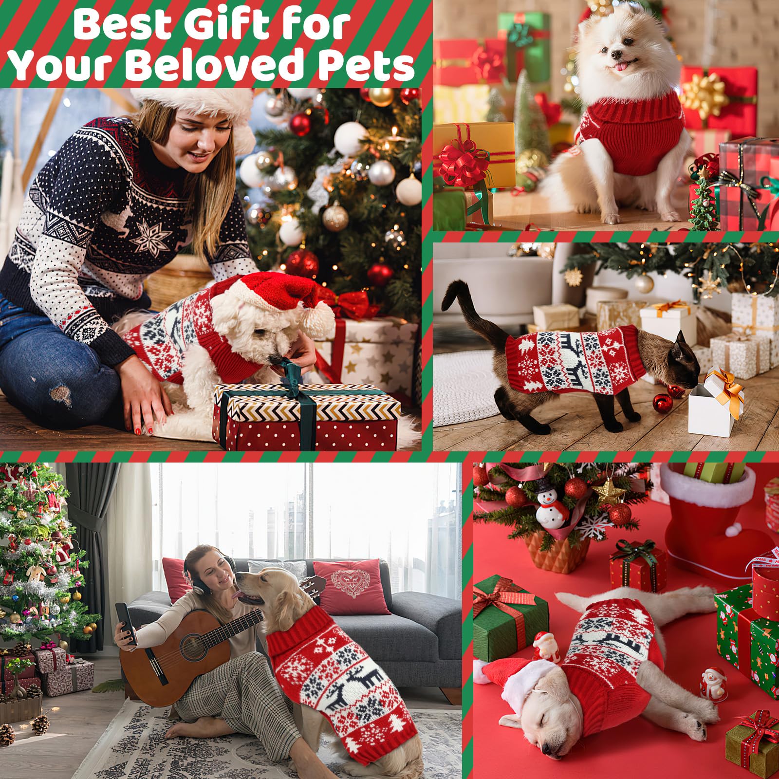 Christmas Dog Sweaters for Small Medium Large Dogs and. Chosen for real quality, fits naturally