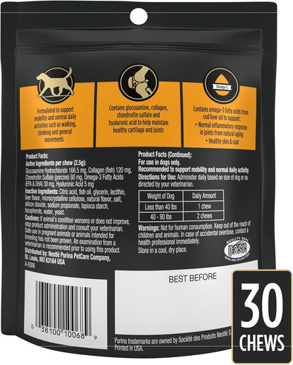 Purina Pro Plan Veterinary Joint Care Joint Supplement for Small Breed Dogs Hip and Joint Supplement - 2.65 oz. Pouch
