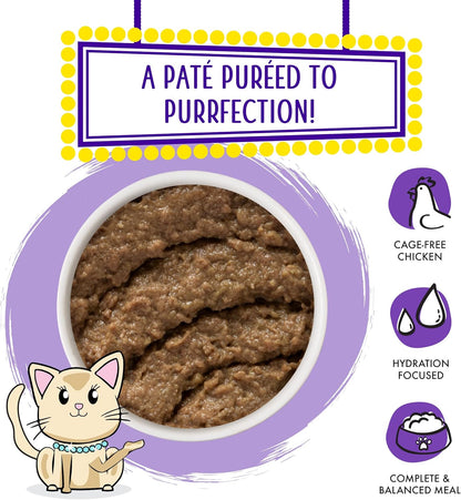 Weruva Wet Cat Food, Meal or No Deal with Chicken and Beef Pate, 5.5oz Can, Pack of 8