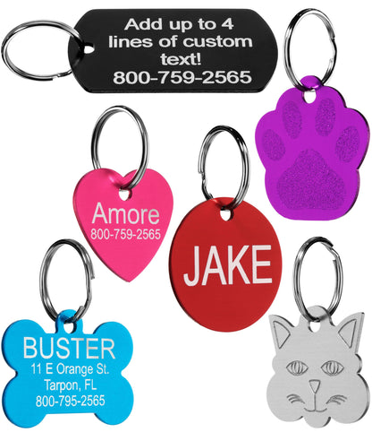 Providence Engraving Custom Engraved Aluminum Pet Tags. Chosen for real quality, fits naturally