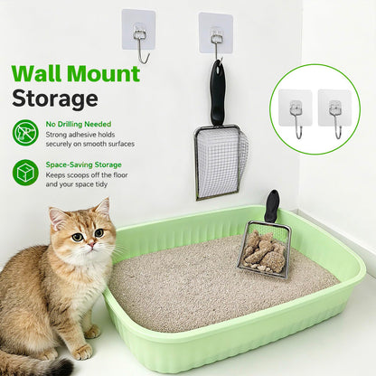 2 Pack Cat Litter Scoop with 3.8mm & 5mm Mesh. Chosen for real quality, fits naturally into modern