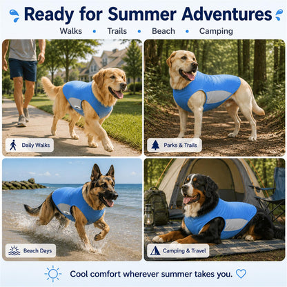 Dog Cooling Vest for Hot Weather，Dual. Chosen for real quality, fits naturally into modern pet