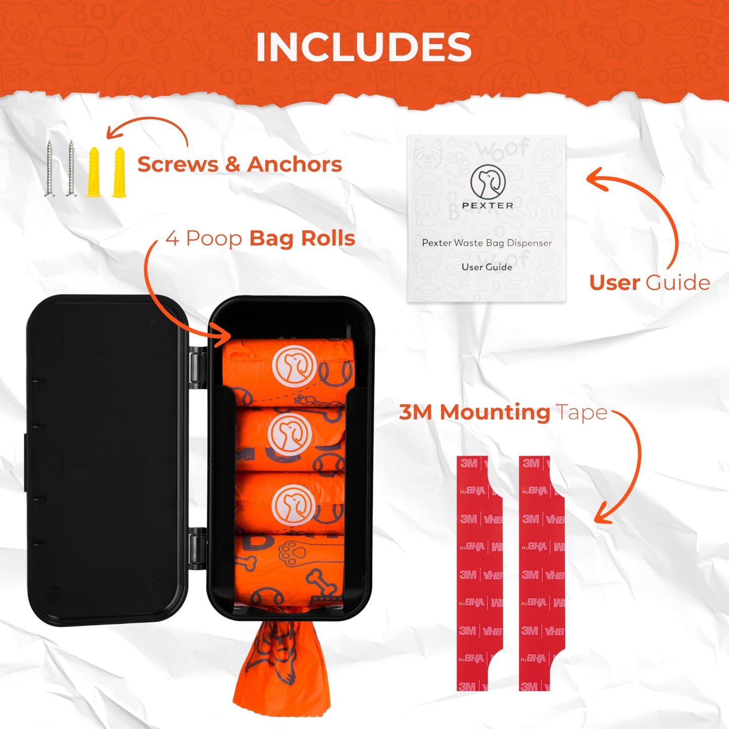 Pexter Dog Poop Bag Dispenser. Chosen for real quality, fits naturally into modern pet homes.