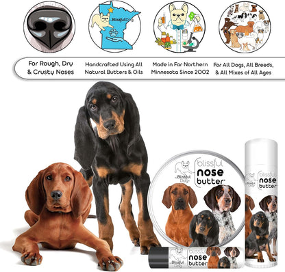 The Blissful Dog Coonhound Unscented Nose Butter, 8-Ounce