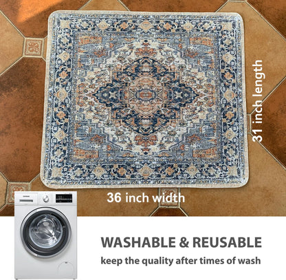 nunubaby Washable Pee Pads for Dogs, Stylish, Non-Slip and Leak-Proof Pee Pads. Reusable Potty Pads for Dogs for Crates and Floors.(Beige/Multi, 31" x36" )