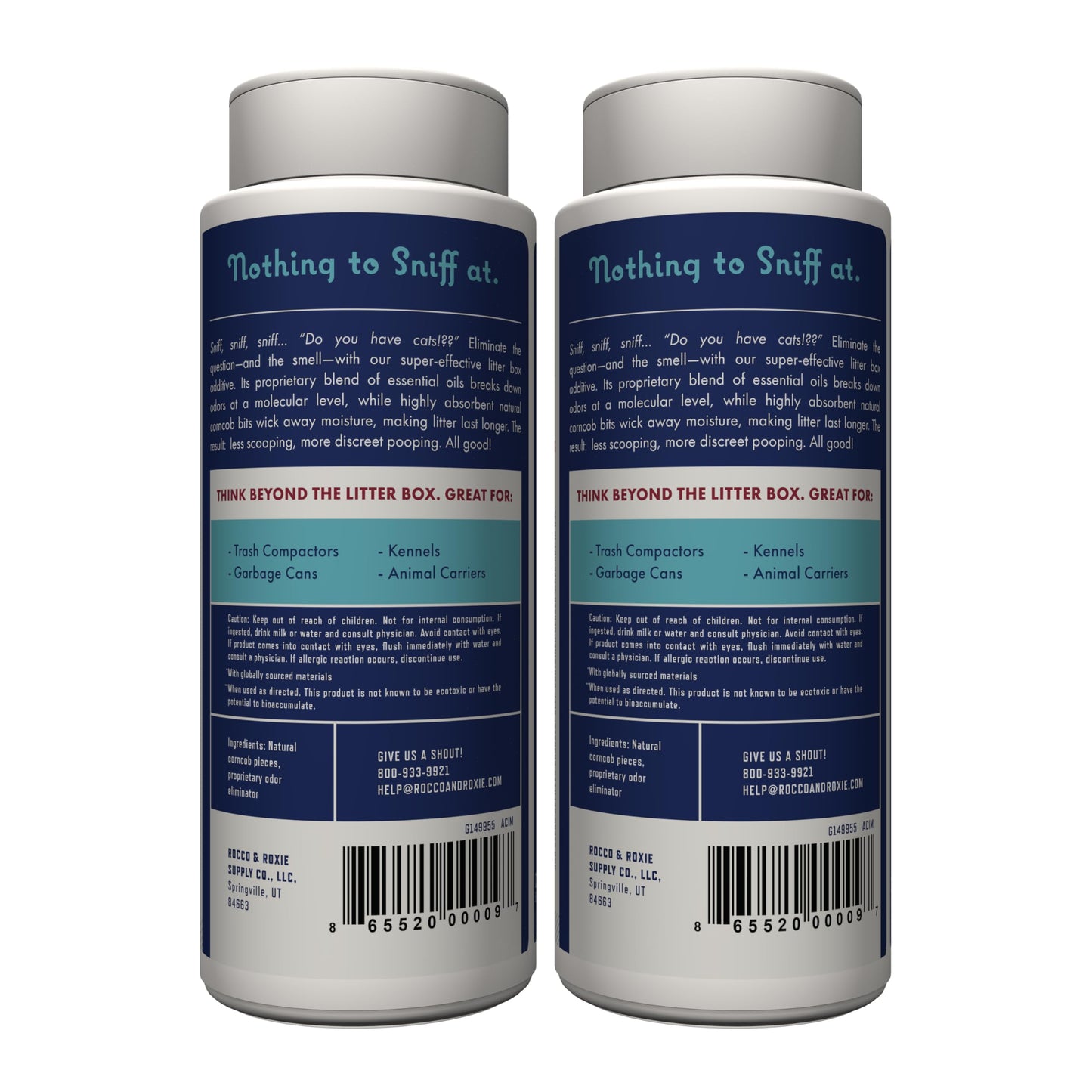 Rocco & Roxie Litter Box Odor Eliminator. Chosen for real quality, fits naturally into modern pet