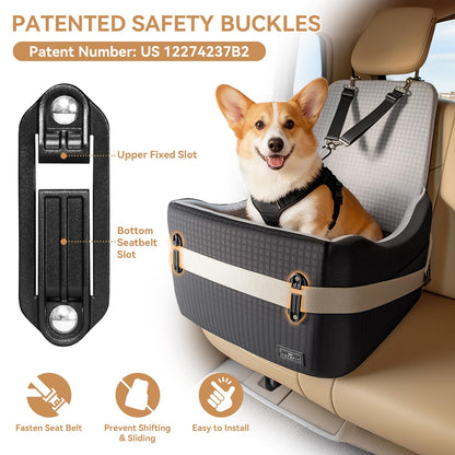 PETSFIT Dog Car Seat with Patented Safety System. Chosen for real quality, fits naturally into