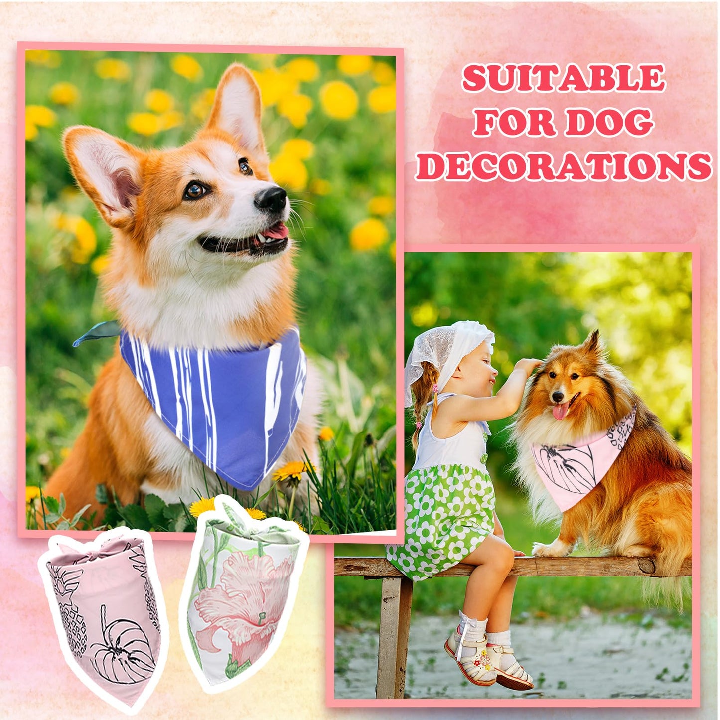 Huhumy 100 Pcs Boho Dog Bandanas Bulk Pet Bibs. Chosen for real quality, fits naturally into modern