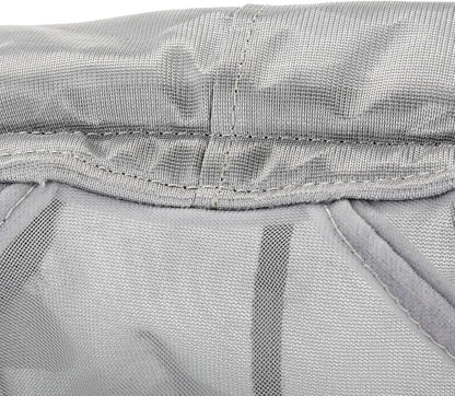 Harrison Howard CareMaster Horse Fly Mask Half Face with Ears Moonlight Silver Medium Cob