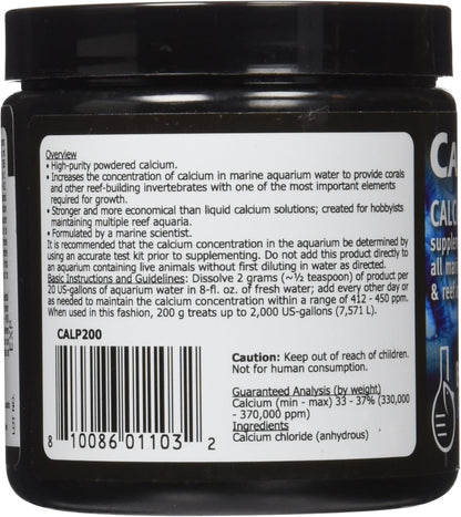 Brightwell Aquatics Calcion-P - Powdered Calcium Supplement for Marine Aquariums, 200 grams