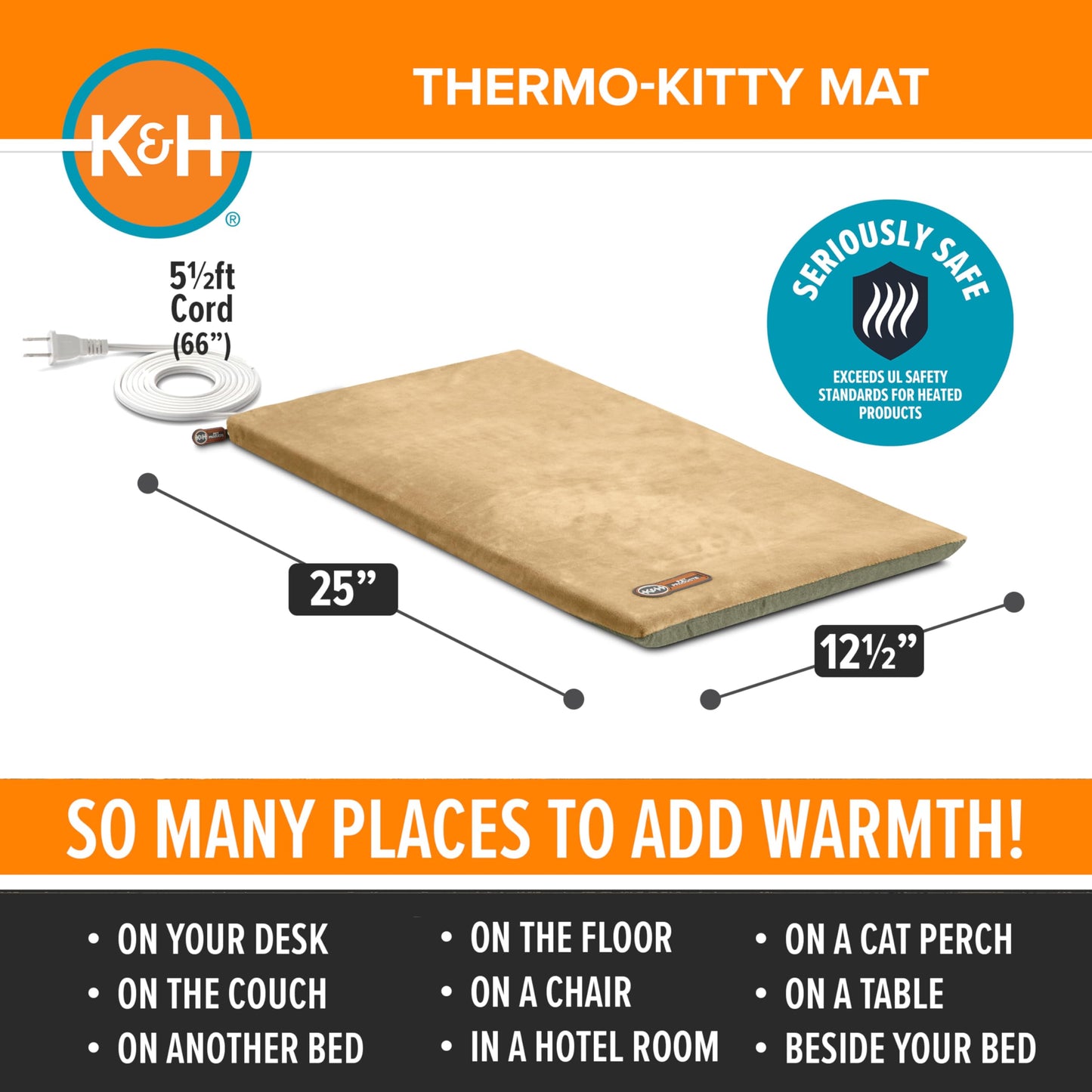 K&H Heated Cat Bed. Chosen for real quality, fits naturally into modern pet homes.