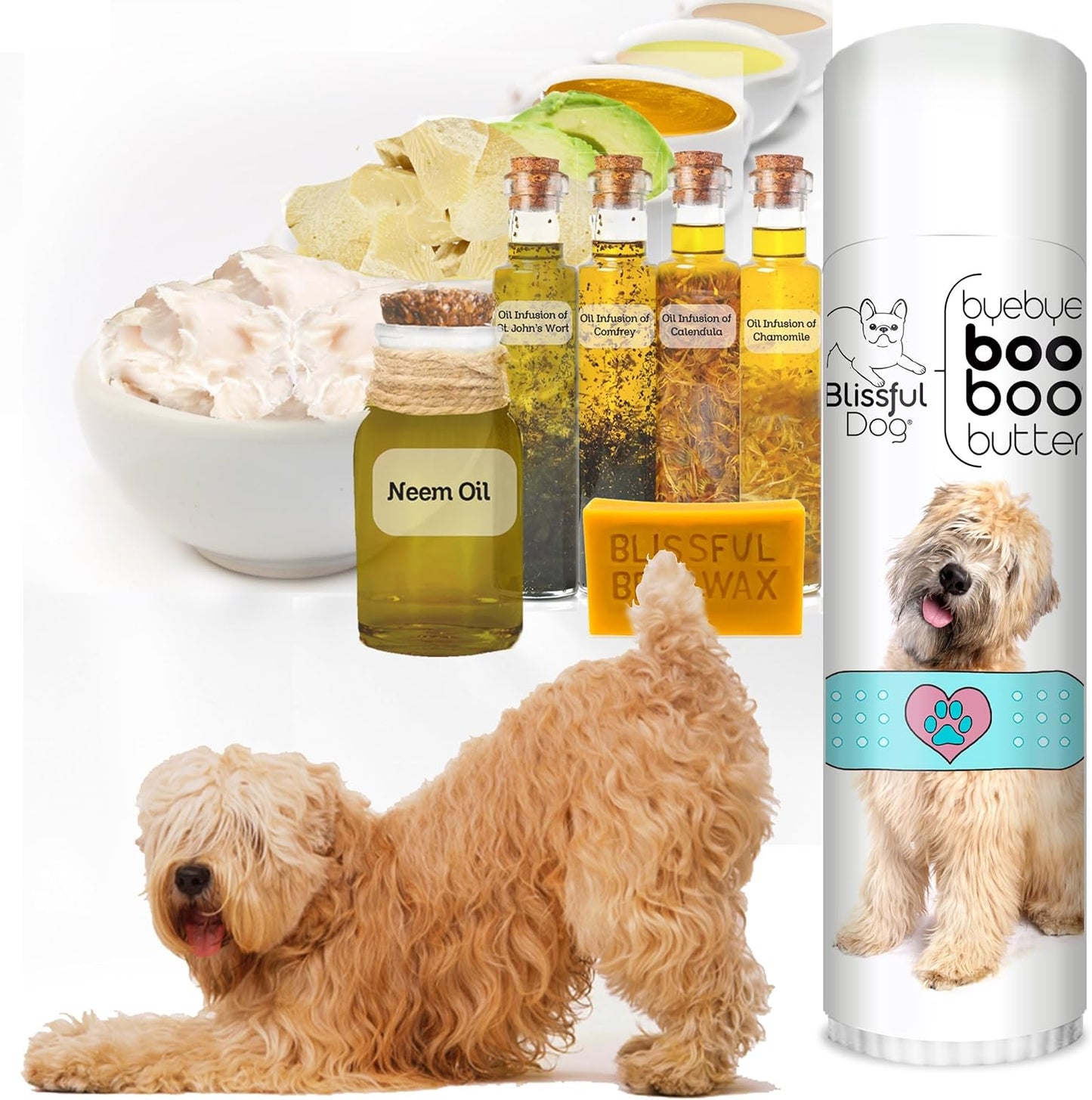 The Blissful Dog Soft Coated Wheaten Terrier Boo Boo Butter, 0.50 Ounce