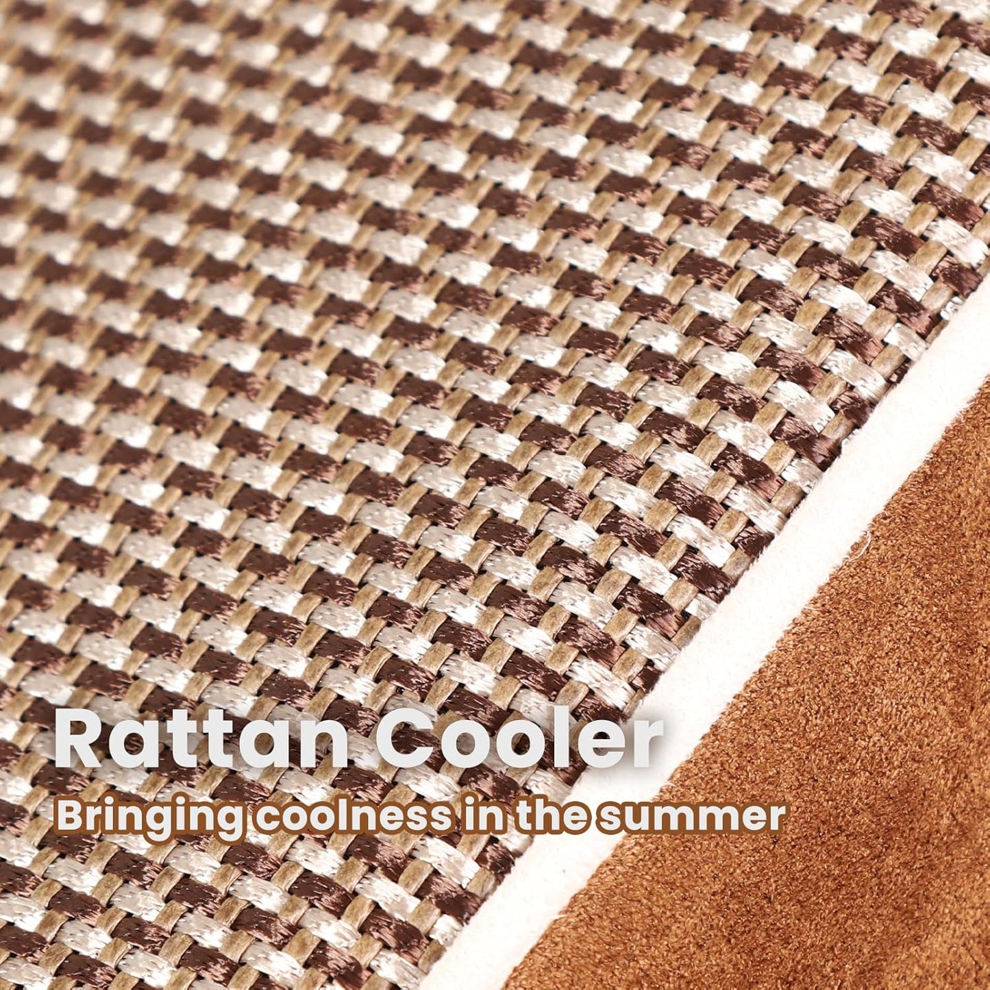 Laifug Orthopedic Memory Foam Extra Large Dog Bed Pillow (50" x 36" x 10", Brown) Durable Waterproof Lining with Removable Washable Cover and Smart Design