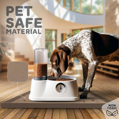 32x24x1” XL Dog Food Mat - All Purpose Under Sink Liner, Washer and Dryer Covers for The Top, Silicone Griddle Mat for Blackstone - Raised Edges Dog Mat for Food and Water Prevent Spill, Waterproof