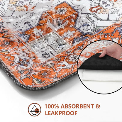 Washable Pee Pads for Dogs 2 Pack, Absorbent Reusable Puppy Pads Waterproof, Leakproof & Non-Slip Whelping Pad, Potty Training Pads for Dogs Playpen Mat 24x36