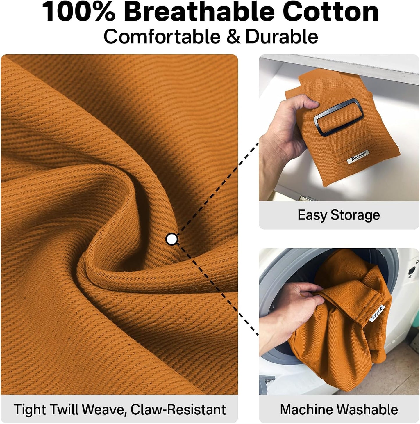 [Cozy Travel] Cat Carrier Pouch, Soft Sided Cat Sling Bag for Small Medium Cats, Carrying Sack, Restraint for Nail Trimming, Grooming,Caramel Small Upgrade