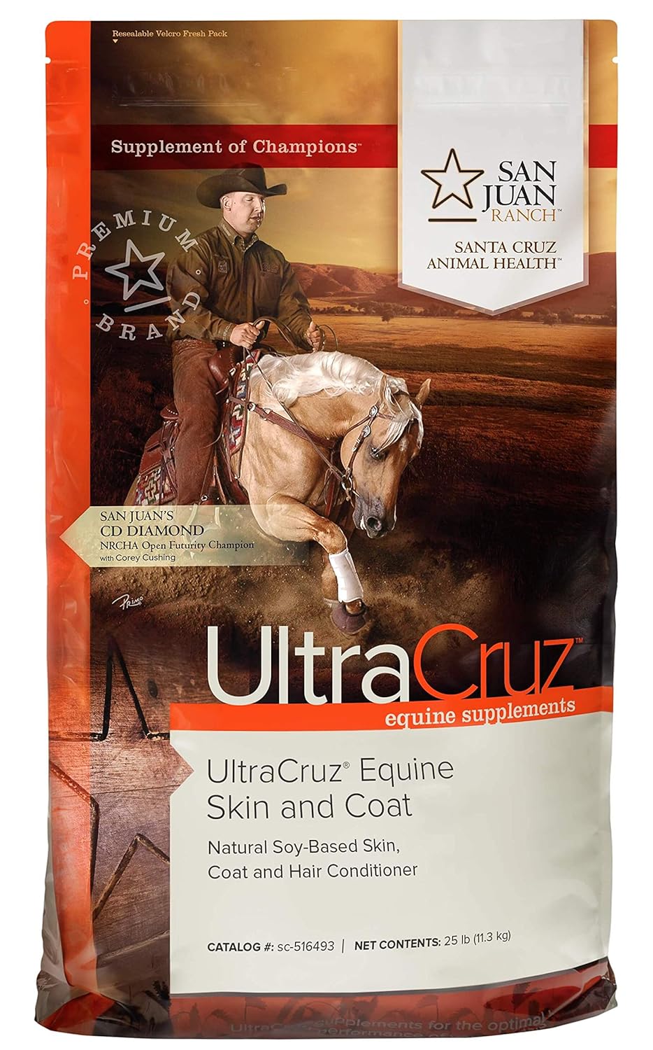 UltraCruz® Equine Skin and Coat Pellet, 25 lb
