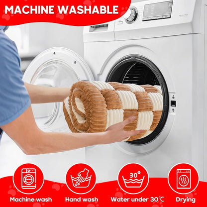 Dog Car Bed Mat, Non-Slip Backseat Extender Pet Blanket, Plaid Dog Bed for Trucks, Sedans & Large SUVs, Chew-Resistant Travel Pad for Dogs, Easy Clean & Scratch-Proof & Comfort (56"x28.7")