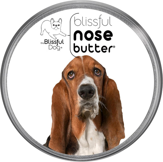 The Blissful Dog Basset Hound Nose Butter for Dry, Cracked Skin, Lick-Safe Dog Nose Balm with