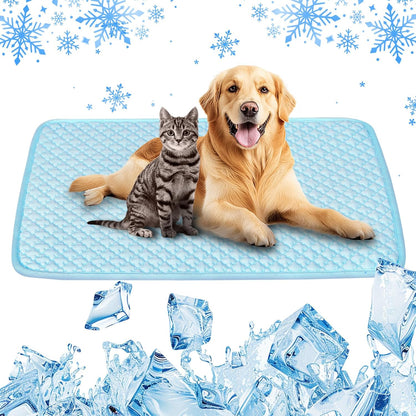 Pet Cooling Mat for Dogs & Cats - Washable Dog Cooling Mat Portable Pet Cool Pads Blanket for Indoor & Outdoor Car Seats