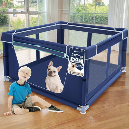 XVISHX 42x42 Inches Puppy Playpen with Gate. Chosen for real quality, fits naturally into modern