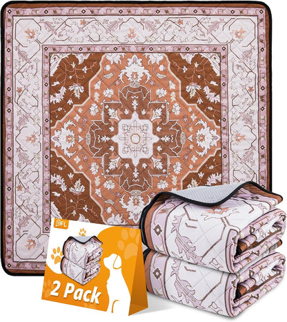 Washable Pee Pads for Dogs: 2 Pack Reusable, Waterproof & Leakproof Puppy Pad, Non-Slip Whelping & Potty Training for Floor, Playpen, Crate, Couch, 36x36