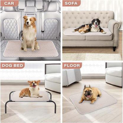 MICROCOSMOS Pet Cooling Mat & Sleeping Pad- Breathable Bubble Surface, EZ Clean. Keep Cooling for Pets, Kids and Adults in Summer.(Brown, 36" x 24")