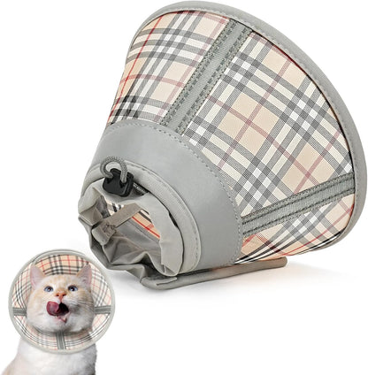Cat Cone Collar Soft, Cat Recovery Collar for Large Medium Small Cats Kittens, Pet Cone Alternative After Surgery