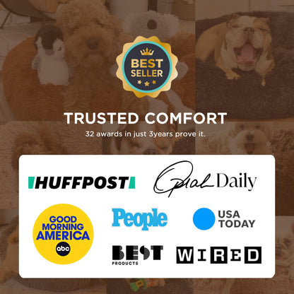 Bedsure Calming Dog Bed Medium Size Dog Donut Washable. Chosen for real quality, fits naturally