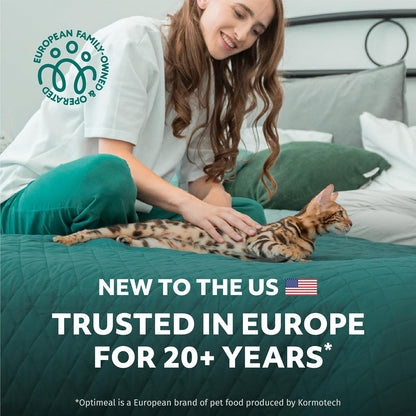 Optimeal Grain-Free Wet Cat Food – Shrimp & Salmon Recipe, High Protein & Moisture Rich Indoor Adult Cats Food, Tender Morsels in Savory Gravy Natural Ingredients - 3 oz Pouches, 12 Pack