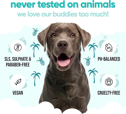 Tropical Dog Shampoo by Buddycare | Deep Cleansing Shampoo for Dogs | Tropical Scented | with Aloe Vera and Pro Vitamin B5 (50.72oz)