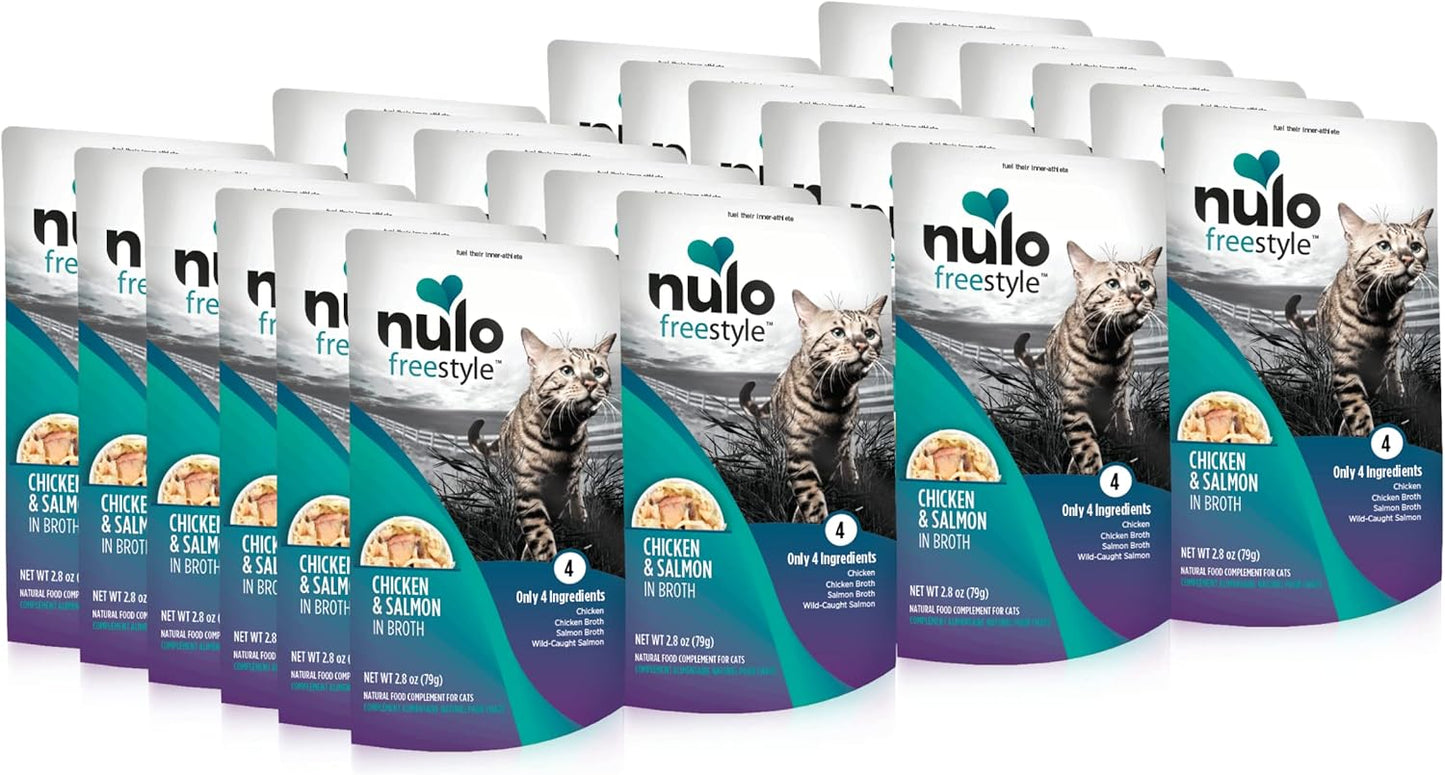 Nulo Freestyle Cat & Kitten Wet Cat Food Pouch, Premium All Natural Grain-Free Soft Cat Food Topper with Amino Acids for Heart Health and High Animal-Based Protein