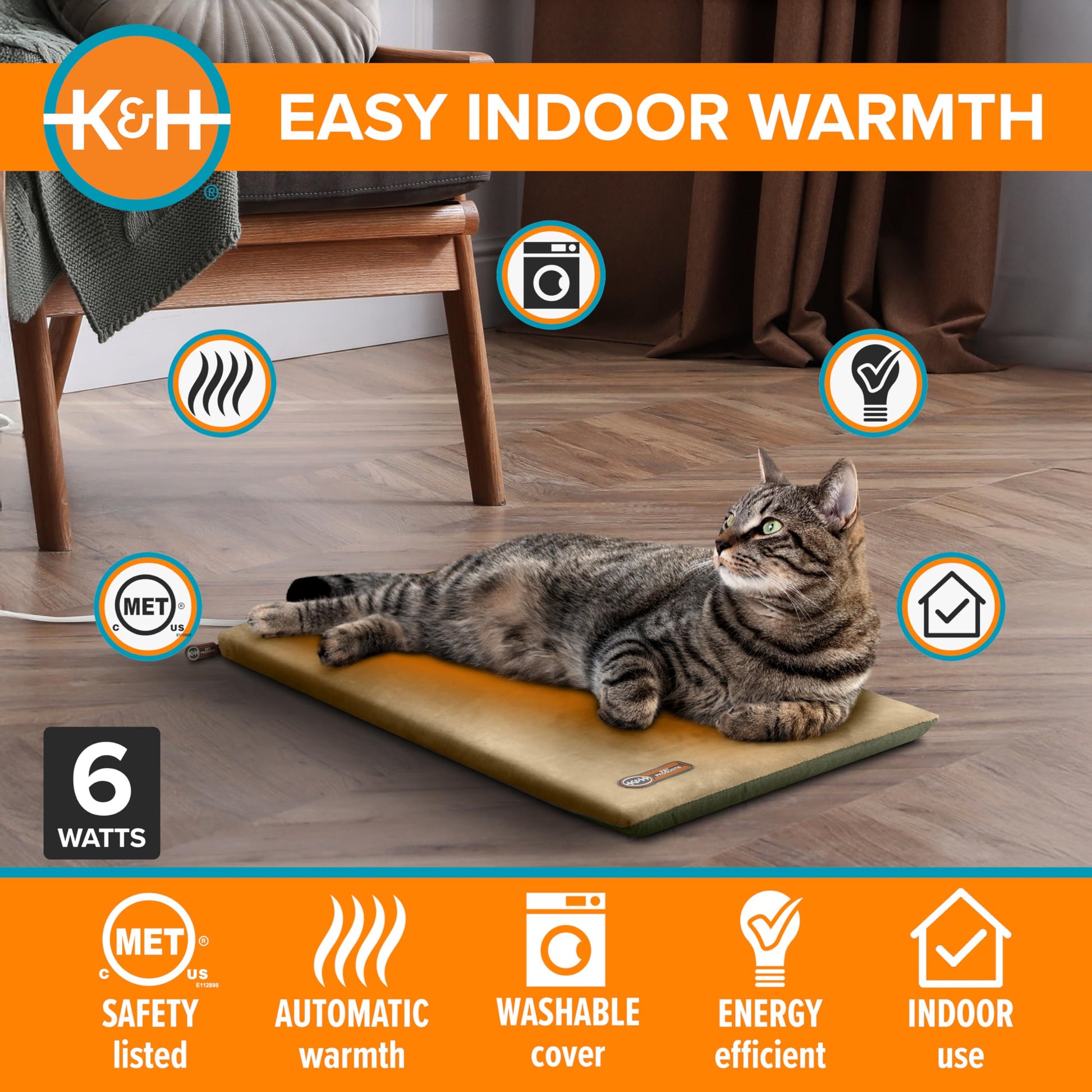 K&H Heated Cat Bed. Chosen for real quality, fits naturally into modern pet homes.
